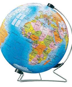 Unbranded 3D Puzzleball - The World and Stand