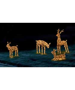 3D Reindeer Family