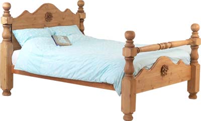 3Ft Victorian Pine Bed Frame