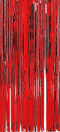 Unbranded 3m Drop - Shimmer Curtain Red