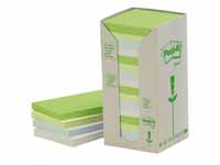3M recycled Post-it Notes 654-1RPT, 76 x 76mm,