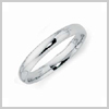 3mm Plain Court Wedding Band in Gold or Platinum