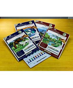 4 Adult Canvas Paint By Number Set