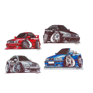 Unbranded 4 BMW M3 Series - various Kids T-shirt