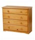 Smart sturdy chest of drawers made from finest South American pine