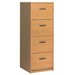 4 Drawer Filing Cabinet - Beech