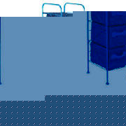 Unbranded 4 Drawer storage tower blue
