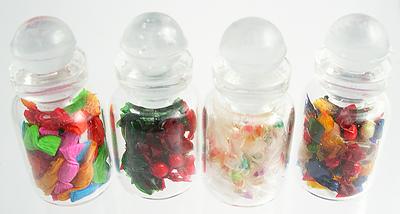 4 Glass Sweet Jars