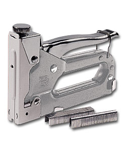 4-in-1 Staple Gun - Adjustable power control.