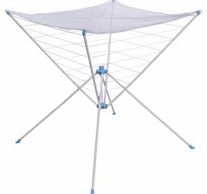 Unbranded 4 Leg Steel Airer with Top Drying Net