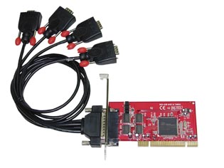 4 Port Serial RS-232  16C950  128 Byte FIFO  PCI
