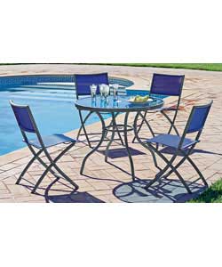 4 Seater Mesh Bistro Set