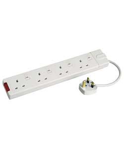 Child resistant sockets.3m cable length.13 amp.Neon power indicator.Manufacturers 2 year guarantee.