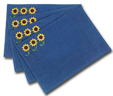 4 Sunflower Placemats