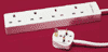 4 WAY 13 AMP POWER STRIP W/OUT PROTECTION 3M LEAD
