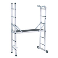 4 Way Professional Combi Ladder & Platform (max height)38m (min height)1.2m
