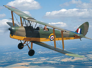 40 minute Tiger Moth flying lesson