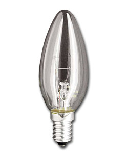 40 Watt SES Clear Candle Bulb
