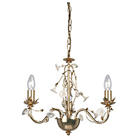 Unbranded 4061 3GO - 3 Light Antique Gold Hanging Light