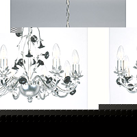 Unbranded 4061 8SIL - 8 Light Antique Silver Hanging Light