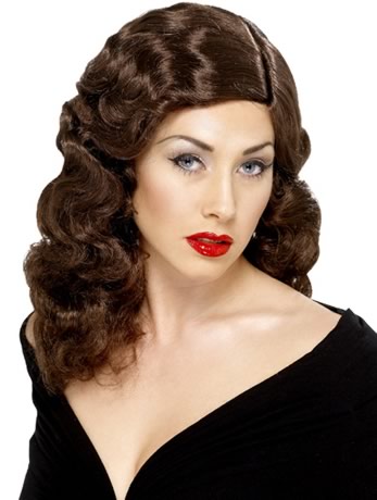 Unbranded 40s Glamour Brown Wig