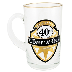 Unbranded 40th Birthday Beer Stein