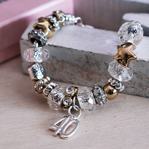 Unbranded 40th Birthday Charm Bracelet Jewellery Gift For
