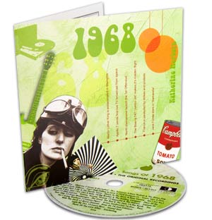 Unbranded 40th Birthday Classic Years CD and Greeting Card - 1969