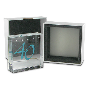 Unbranded 40th Birthday Clear Intentions Crystal Collectible