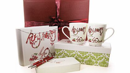 Unbranded 40th Ruby Wedding Anniversary Gift Pack 4