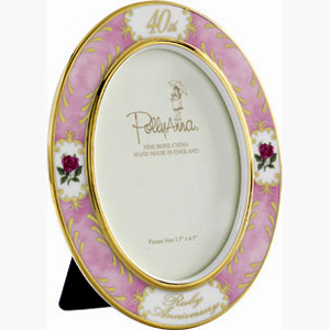 40th Ruby Wedding Anniversary Photo Frame