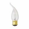 40W SBC lightbulb candle elegance clear pk 2