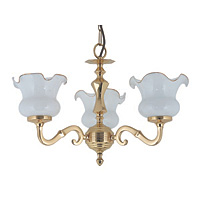 Unbranded 410 3 - 3 Light Polished Brass Hanging Light