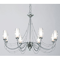 Unbranded 410 8CH - 8 Light Polished Chrome Hanging Light