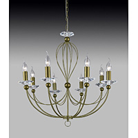 Unbranded 4298 8AB - 8 Light Antique Brass Hanging Light