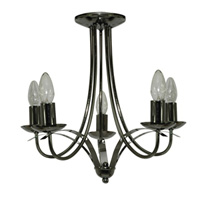 Unbranded 432 5358SP - Black Chrome Ceiling Light