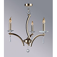 Unbranded 4323 3AB - 3 Light Antique Brass Hanging Light