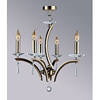 Unbranded 4325 5AB - 5 Light Antique Brass Hanging Light