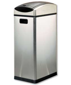 45 Litre Brushed Steel Soft Touch Top Bin