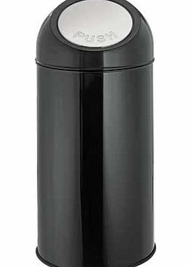 Unbranded 45 Litre Push Top Kitchen Bin - Black