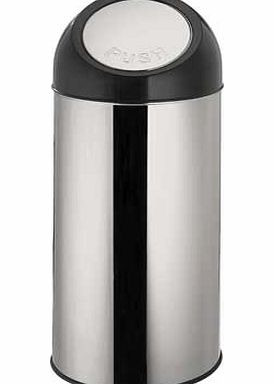 Unbranded 45 Litre Push Top Kitchen Bin - Silver