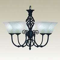 Unbranded 4585 5 - 5 Light Black Hanging Light