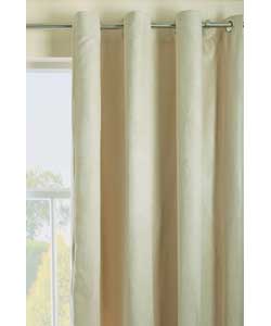 46 x 72in Pair of Lined Suedette Curtains - Cream