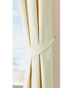 46 x 90in Pair of Corduroy Ring Top Curtains - Cream