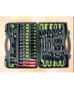 6 x slotted screwdrivers: 3x75, 4x100, 5x125, 6x150, 6x38 and a 8x200mm.5 x PH screwdrivers: *0x75, 