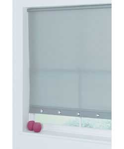 Unbranded 4ft Ring Bottom Roller Blind - Silver Coloured