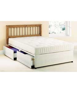 4ft6 Cloud Nine Divan and Free headboard - Non-Storage