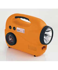 Operates from a 12V cigarette lighter socket.Pre-set auto cut-off function to avoid over inflation.C