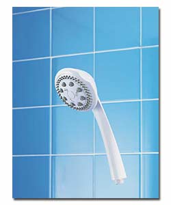 5 Mode White Shower Head