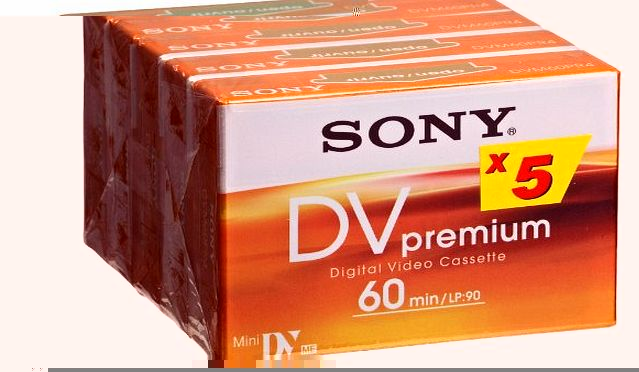 5 Pack Sony DVM60 Mini DV Digital Camcorder Tapes